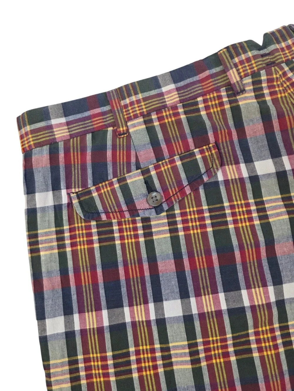 Polo Ralph Lauren India Madras Plaid Shorts Men 40 100% Cotton Heritage Preppy